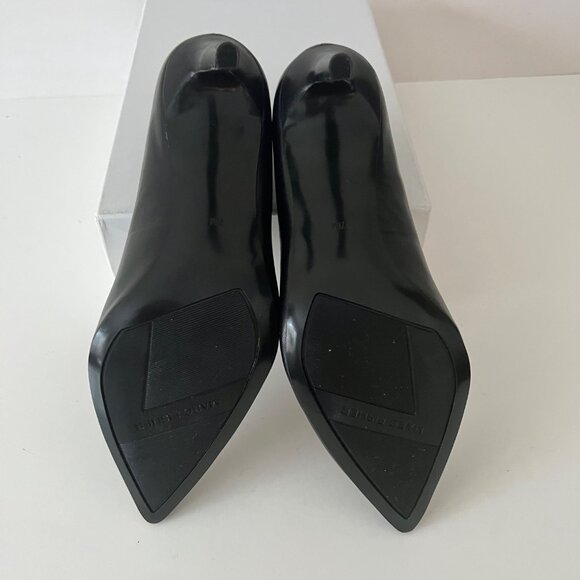 NEW MARC FISHER Black pointy toe pumps officewear to Evening Nappa Leather, Sz 7 - Picture 10 of 14